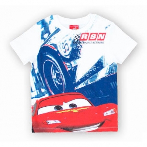 camiseta para niño - cars "racing sports network" / Talla 3 :: imagen 1