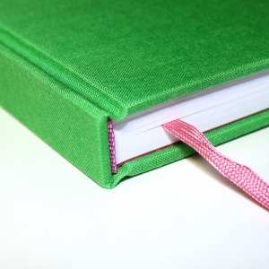 cuaderno de tapa dura "verde y rosa fucsia" hojas en blanco / 11 x 15 cm :: imagen 6
