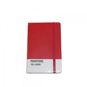 cuaderno pantone "classic collection" hojas rayadas / tomato / pequeño :: imagen 1