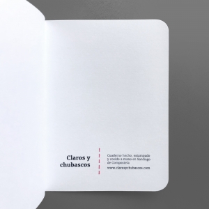 cuaderno de tapa blanda (cosido visto) "círculos cmyk" hojas en blanco / blanco / 10 x 14 cm :: imagen 4