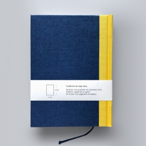 cuaderno de tapa dura "clásico" hojas en blanco / azul / 11 x 15 cm :: imagen 10