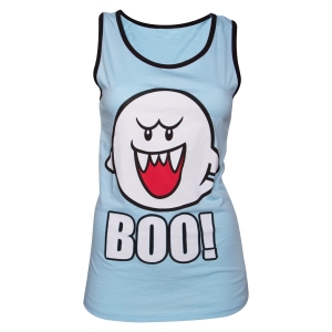 camiseta de tirantes para chica - nintendo "blue boo" / Talla S :: imagen 1