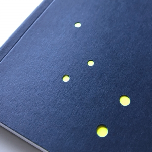 cuaderno de tapa blanda "constelación osa menor" hojas en blanco / azul oscuro / 10 x 14 cm :: imagen 6