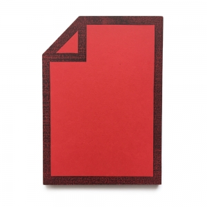 cuaderno de tapa blanda "file" hojas en blanco / rojo / 10 x 14 cm :: imagen 2