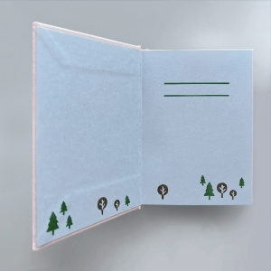 cuaderno de tapa dura "teleférico" hojas en blanco / salmón / 11 x 15 cm :: imagen 4