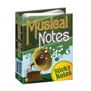 mini libro con notas adhesivas "notas musicales" :: imagen 2