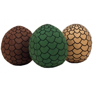 set de 3 peluches juego de tronos "huevos de dragón" :: imagen 1