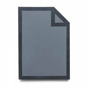 cuaderno de tapa blanda "file" hojas en blanco / gris oscuro / 10 x 14 cm :: imagen 1