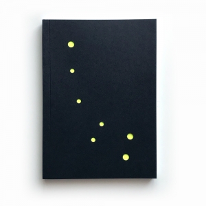 cuaderno de tapa blanda "constelación osa menor" hojas en blanco / negro / 10 x 14 cm :: imagen 1