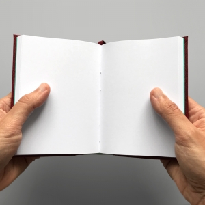cuaderno de tapa dura "clásico" hojas en blanco / granate / 11 x 15 cm :: imagen 4