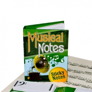 mini libro con notas adhesivas "notas musicales" :: imagen 4