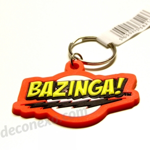 llavero de caucho the big bang theory "bazinga" :: imagen 3