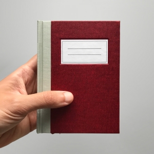 cuaderno de tapa dura "clásico" hojas en blanco / granate / 11 x 15 cm :: imagen 6