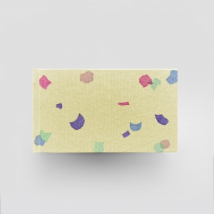 cuaderno de tapa dura "confeti" hojas en blanco / crema / 15 x 8,5 cm :: imagen 1