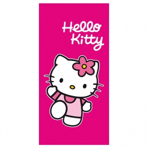 toalla de playa hello kitty "rosa" :: imagen 1
