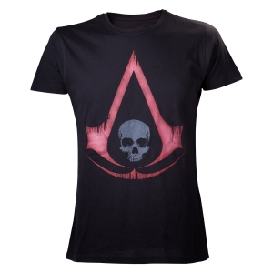 camiseta assassin's creed iv - black flag "red logo" / Talla S :: imagen 1