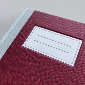 cuaderno de tapa dura "clásico" hojas en blanco / granate / 11 x 15 cm :: imagen 7