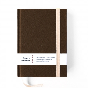 cuaderno de tapa dura "marrón y beige" hojas en blanco / 11 x 15 cm :: imagen 8