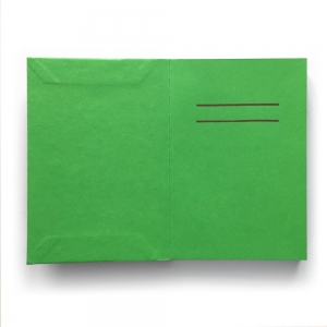 cuaderno "picnic" hojas en blanco / rosa fucsia y verde / 10 x 14 :: imagen 3