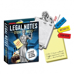 mini libro con notas adhesivas "notas legales" :: imagen 1