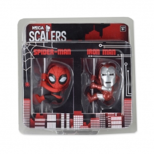 set de 2 minifiguras scalers "spider-man & iron man" :: imagen 2