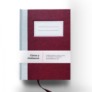 cuaderno de tapa dura "clásico" hojas en blanco / granate / 11 x 15 cm :: imagen 9