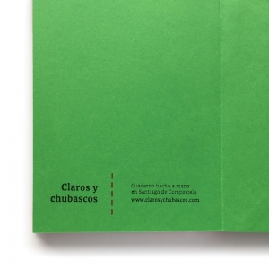cuaderno "picnic" hojas en blanco / rosa fucsia y verde / 10 x 14 :: imagen 5