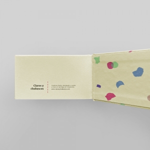 cuaderno de tapa dura "confeti" hojas en blanco / crema / 15 x 8,5 cm :: imagen 5