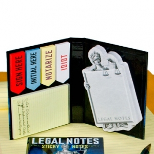 mini libro con notas adhesivas "notas legales" :: imagen 3