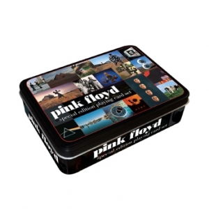caja metálica con 2 barajas de cartas de póquer pink floyd :: imagen 2