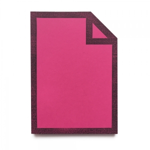 cuaderno de tapa blanda "file" hojas en blanco / rosa fucsia / 10 x 14 cm :: imagen 1