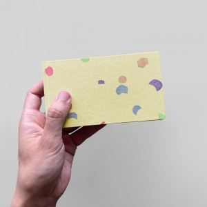 cuaderno de tapa dura "confeti" hojas en blanco / crema / 15 x 8,5 cm :: imagen 6