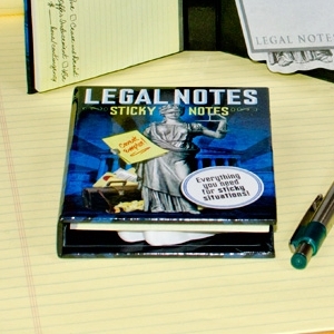 mini libro con notas adhesivas "notas legales" :: imagen 4