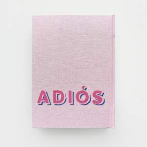 cuaderno de tapa dura "hola / adiós" hojas en blanco / rosa / 11 x 15 cm :: imagen 3