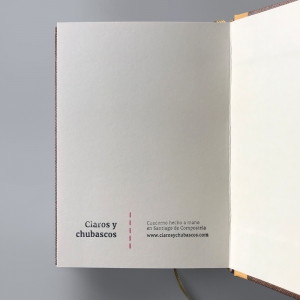 cuaderno de tapa dura "clásico" hojas en blanco / marrón / 11 x 15 cm :: imagen 5