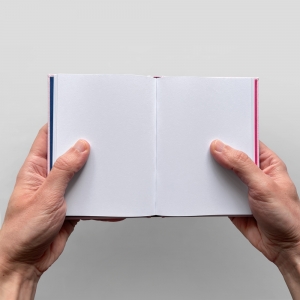 cuaderno de tapa dura "hola / adiós" hojas en blanco / rosa / 11 x 15 cm :: imagen 5