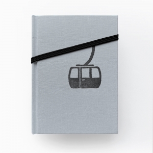 cuaderno de tapa dura "teleférico" hojas en blanco / gris / 11 x 15 cm :: imagen 1