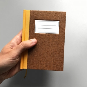 cuaderno de tapa dura "clásico" hojas en blanco / marrón / 11 x 15 cm :: imagen 6