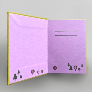 cuaderno de tapa dura "teleférico" hojas en blanco / verde pistacho / 11 x 15 cm :: imagen 4
