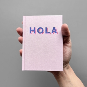 cuaderno de tapa dura "hola / adiós" hojas en blanco / rosa / 11 x 15 cm :: imagen 7