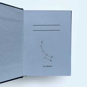 cuaderno de tapa dura "constelación osa menor" hojas en blanco / gris oscuro / 11 x 15 cm :: imagen 3