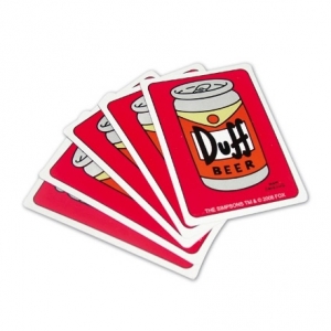baraja de cartas de póquer los simpson "duff beer" :: imagen 1