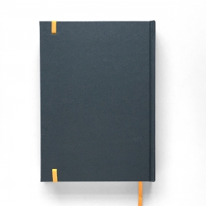 cuaderno de tapa dura "gris y amarillo" hojas en blanco / 15 x 21 cm :: imagen 2