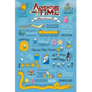 póster hora de aventuras "infographic" :: imagen 1