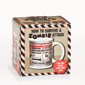 taza "how to survive a zombie attack" :: imagen 2