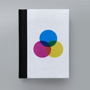cuaderno de tapa dura "círculos cmyk" hojas en blanco / 11 x 15 cm :: imagen 1