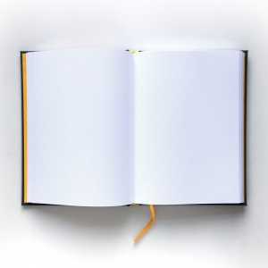 cuaderno de tapa dura "gris y amarillo" hojas en blanco / 15 x 21 cm :: imagen 4