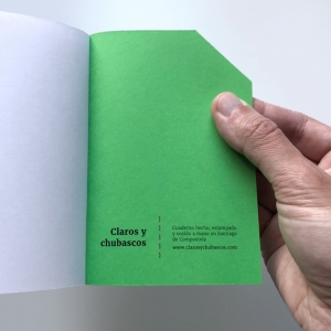 cuaderno de tapa blanda "file" hojas en blanco / verde / 10 x 14 cm :: imagen 4