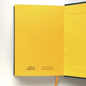 cuaderno de tapa dura "gris y amarillo" hojas en blanco / 15 x 21 cm :: imagen 5