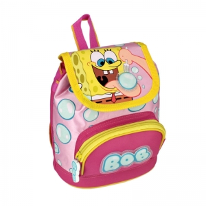 mochila con solapa bob esponja "pink" / pequeño :: imagen 1